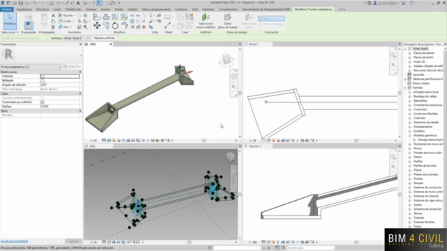 REVIT Obra civil : Familias adaptativas paramétricas. – Screenshot 4