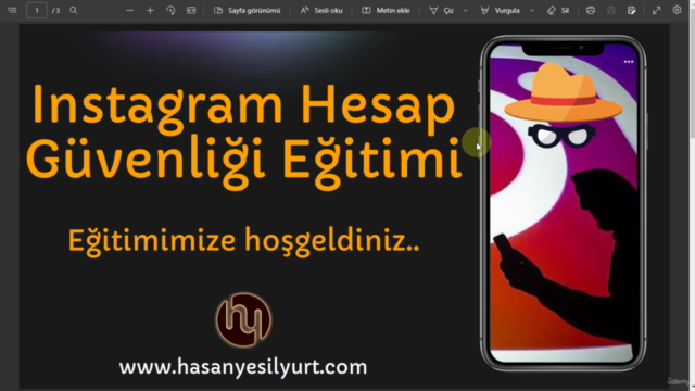 Instagram Güvenlik Eğitimi (Çalınan Hesapları Kurtarma) – Screenshot 1