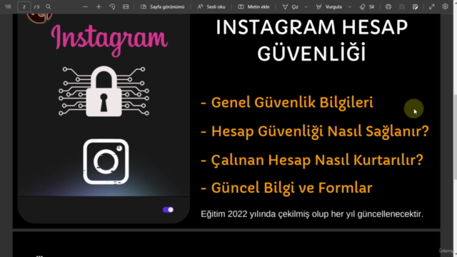 Instagram Güvenlik Eğitimi (Çalınan Hesapları Kurtarma) – Screenshot 2
