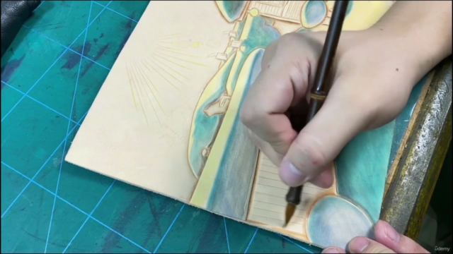 Leather carving course - Snow scene – Screenshot 4