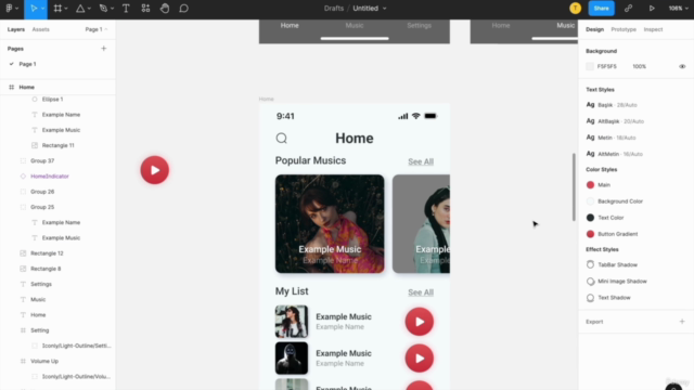 Figma ile mobil UI/UX tasarımını sıfırdan öğrenin! – Screenshot 1