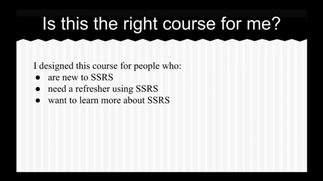 SQL Server Reporting Services (SSRS) 101 – Screenshot 1