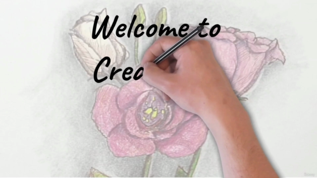 Creating a mixed media Floral Artwork – Screenshot 2