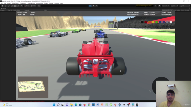 Como criar um jogo de corrida no unity completo – Screenshot 1
