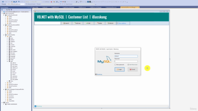 เขียนโปรแกรม Visual Basic .NET กับ MySQL สำหรับผู้เริ่มต้น – Screenshot 1