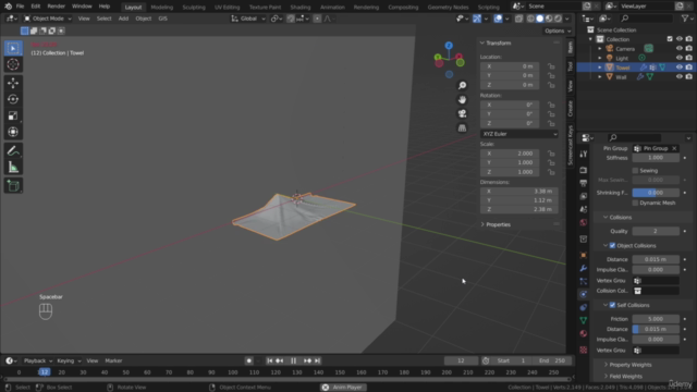 Blender: Cloth Physics and simulations. – Screenshot 3