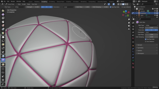 Blender: Cloth Physics and simulations. – Screenshot 4