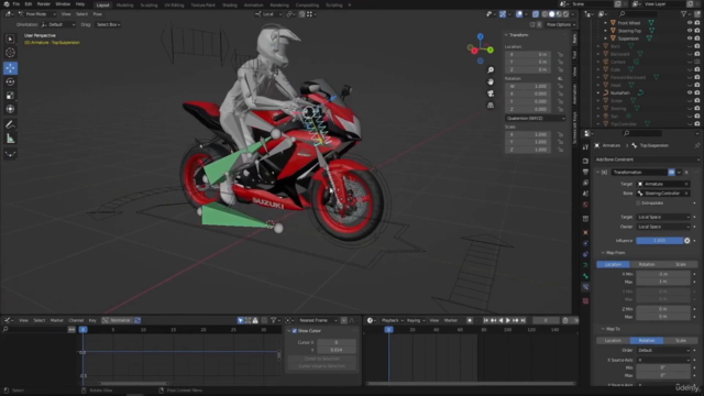 Make a Cinematic Motorcycle Race Animations in Blender – Screenshot 3