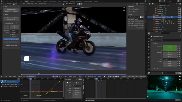 Make a Cinematic Motorcycle Race Animations in Blender – Screenshot 4