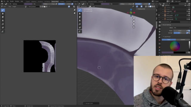 Blender: Create a stylized sword – Screenshot 4