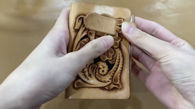 Leather carving card bag – Screenshot 4