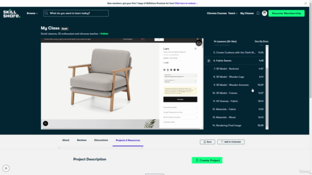 Create furniture in blender – Screenshot 2