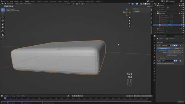 Create furniture in blender – Screenshot 3