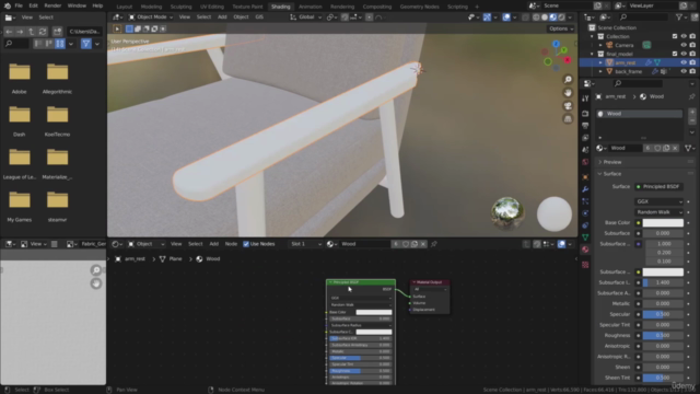 Create furniture in blender – Screenshot 4
