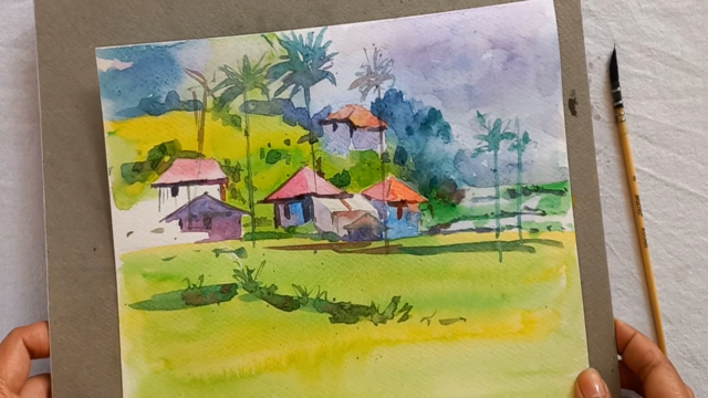 Learn Konkan Watercolor Painting – Screenshot 3