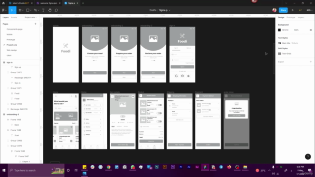 Learn figma Like a pro Mixed with UI /UX (Arabic) (2022). – Screenshot 3