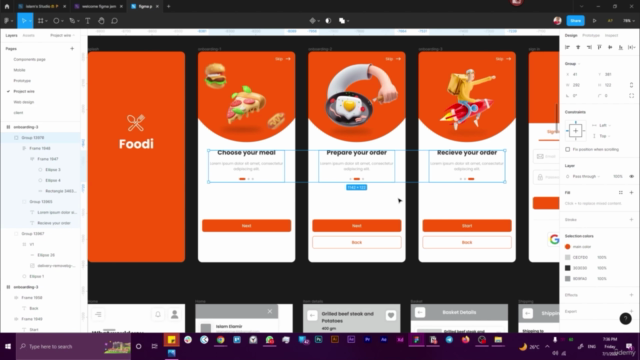 Learn figma Like a pro Mixed with UI /UX (Arabic) (2022). – Screenshot 4