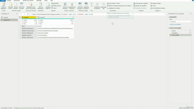 Power BI : Transformer vos données à l'aide de Power Query – Screenshot 2