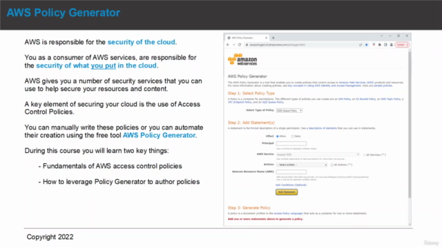 AWS Security Services - Policy Generator – Screenshot 2