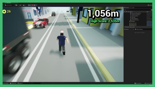 Unreal Engine 5: The Ultimate Endless Runner Course – Screenshot 4