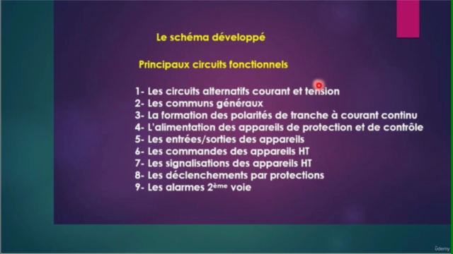 Le schéma développé d'une travée ligne à haute tension – Screenshot 1