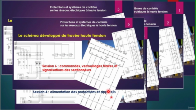 Le schéma développé d'une travée ligne à haute tension – Screenshot 3
