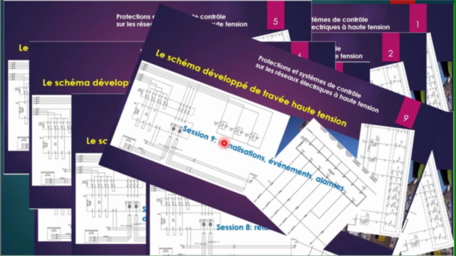 Le schéma développé d'une travée ligne à haute tension – Screenshot 4