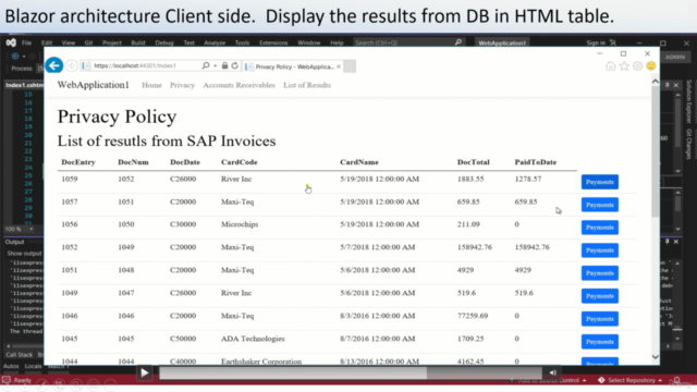 SAP Business One:Coding with SDK and Blazor Visual Studio 22 - Screenshot_04