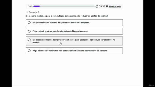 Simulado certificação EXIN Cloud Computing Foundation – Screenshot 4