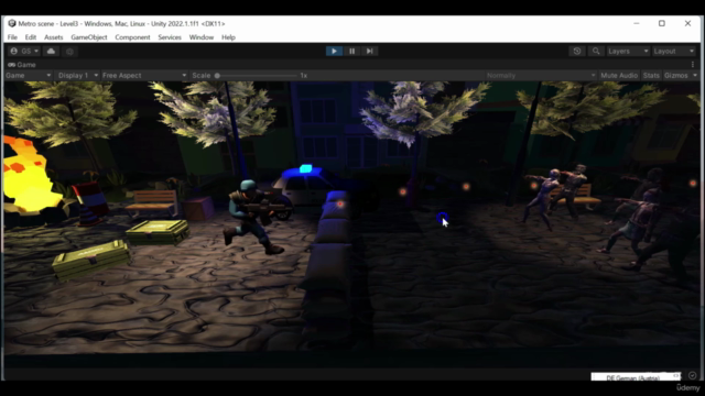 Make a horror Zombie game in Unity – Screenshot 1