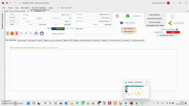 Microsoft Access zero/avanzato con 4 software modificabili – Screenshot 2
