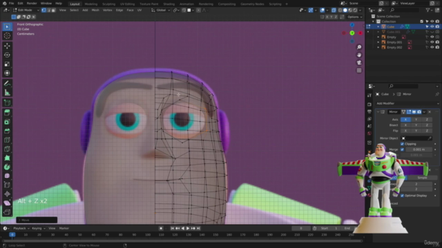 Modeling Buzz Lightyear from "Toy Story" with Blender ! – Screenshot 2
