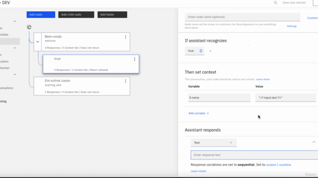 Watson Assistant: Construa o seu chatbot do zero – Screenshot 2