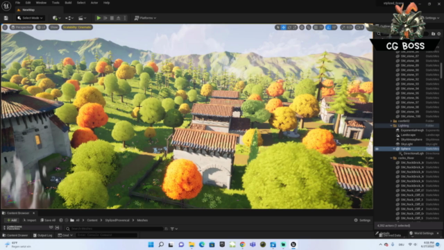 Unreal Engine 5 - Stylized Landscape creation – Screenshot 2