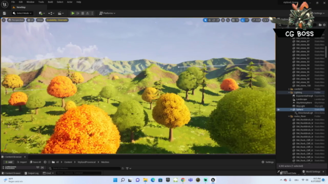 Unreal Engine 5 - Stylized Landscape creation – Screenshot 4