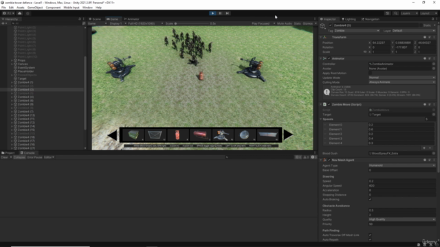 Unity Zombie Tower Defence Game – Screenshot 3