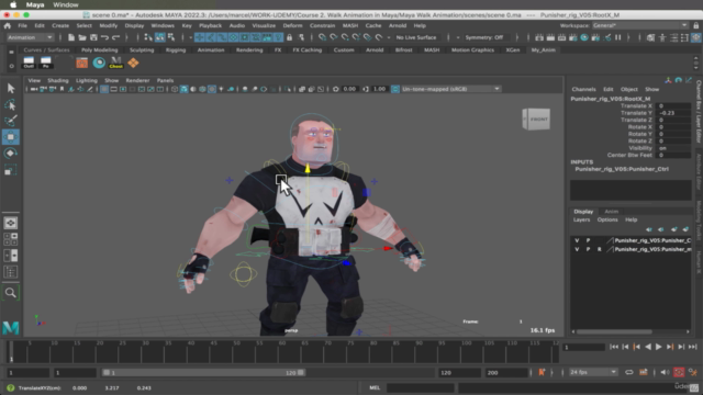 3D Walk Cycle Animation using Autodesk Maya - Screenshot_01