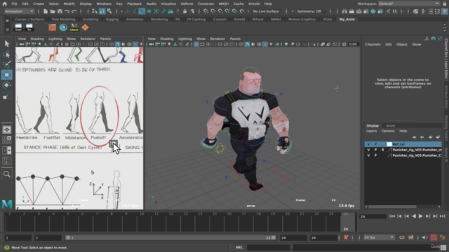 3D Walk Cycle Animation using Autodesk Maya - Screenshot_04