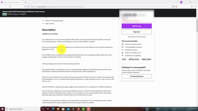 (Advanced) Child Psychology Certificate Crash Course – Screenshot 1