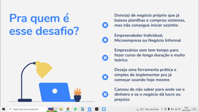 01 Hora pra Organizar o Fluxo de Caixa de Sua Empresa – Screenshot 1