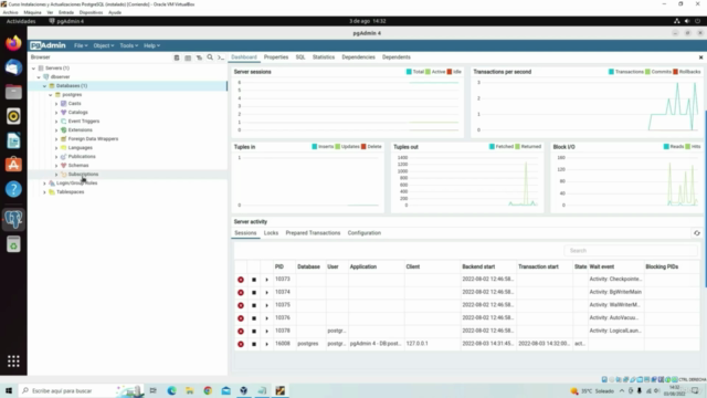 Instalaciones y Actualizaciones del software de PostgreSQL – Screenshot 2