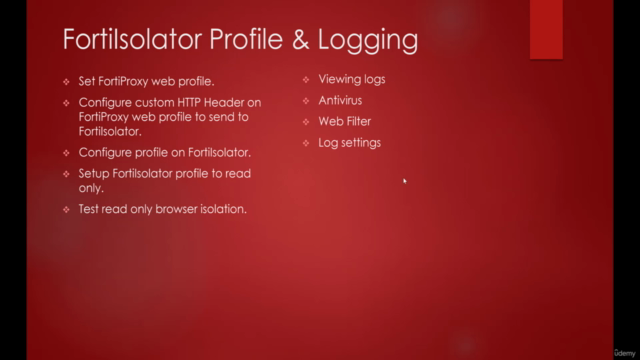 Fortinet Browser Isolation with FortiIsolator Hands-on Labs – Screenshot 3