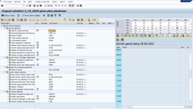 SAP FI : Dönem Kapanışı (Ay Kapanışı) Eğitim Seti CO Modülü - Screenshot_01