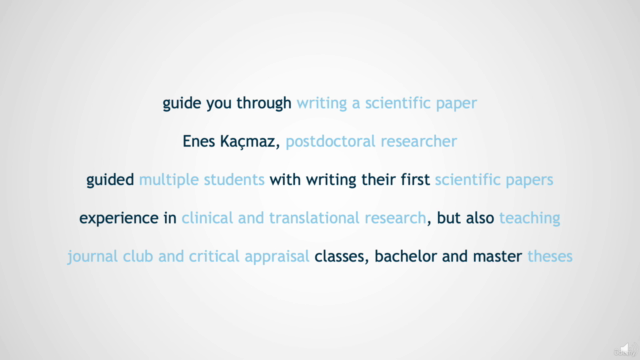 How to write a scientific paper with impact – Screenshot 1