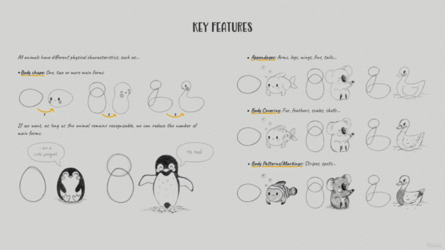 Cute & Easy Animal Characters in Procreate & Paper. Series 1 - Screenshot_04