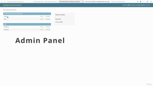 Django y MariaDB Esencial! CRUD y API – Screenshot 2