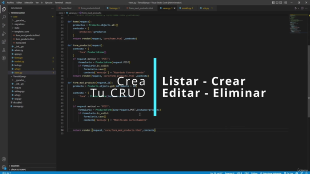 Django y MariaDB Esencial! CRUD y API – Screenshot 4