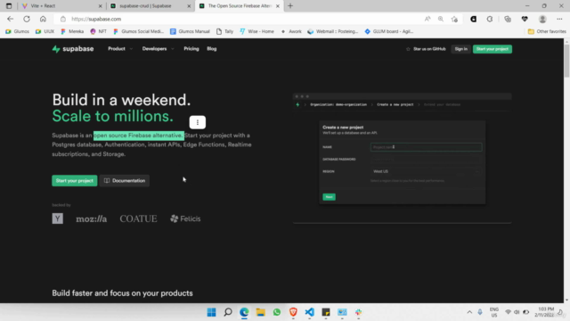 React Supabase CRUD App – Screenshot 1
