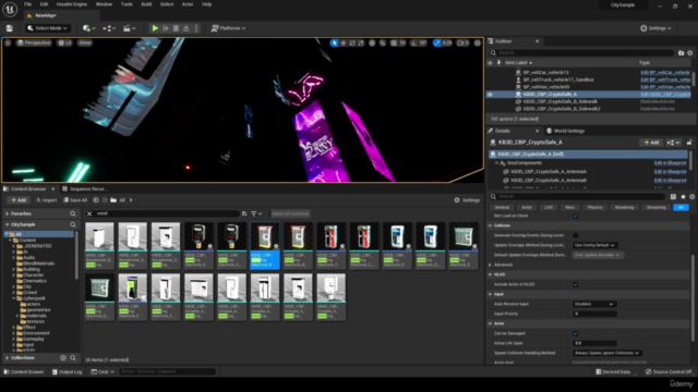 Create a Cyberpunk street in Unreal Engine 5 – Screenshot 2