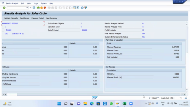 SAP CO:S/4 HANA 2021: Training Discussion Batch 2 - Screenshot_01